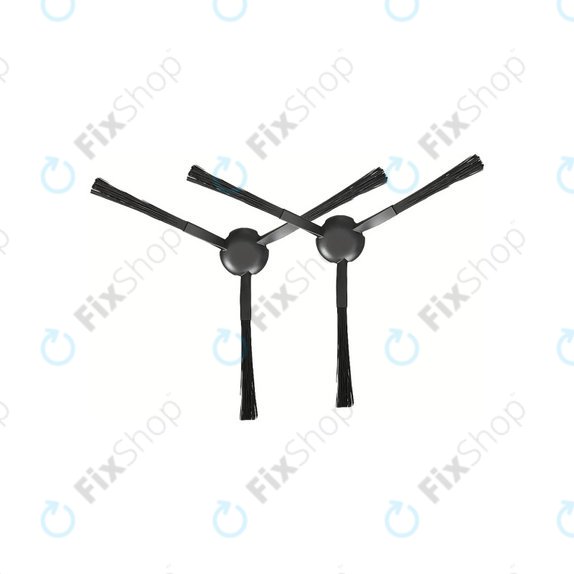 Странична четка за Xiaomi Dreame L10 Pro, D9, D9 Max, D9 Pro, F9, Mi Robot Vacuum Mop 1C, 2C, 2 Pro+, 2 Ultra, Trouver LDS, черен, Black, 2бр.