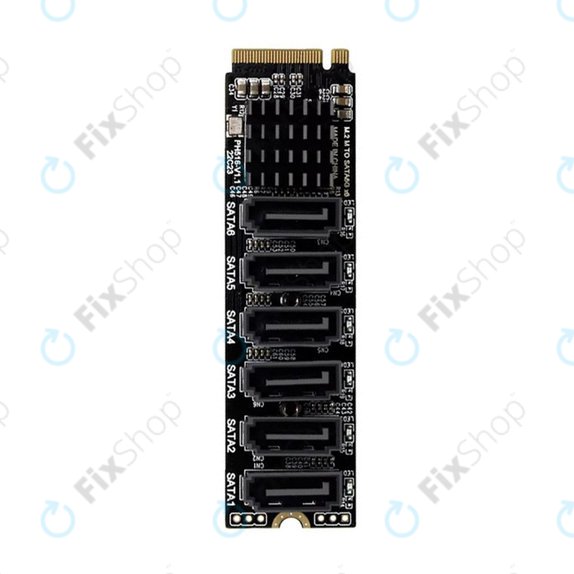 Разширителна карта M.2 PCIe, 6 SATA III порта