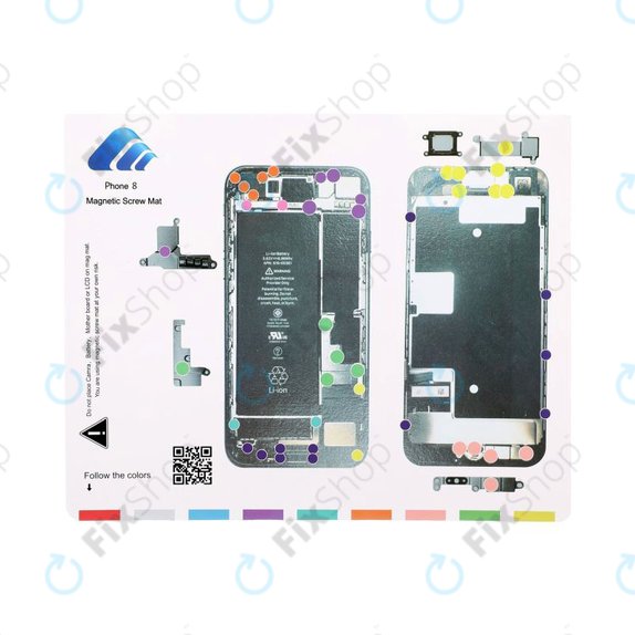 Магнитна подложка за винтове за iPhone 8