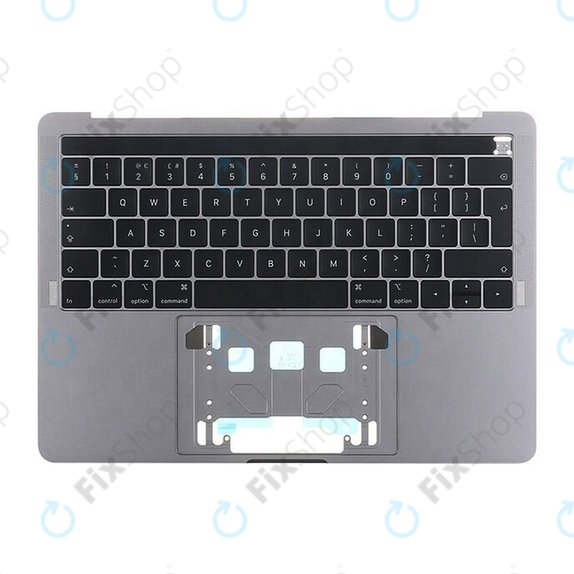 Горен корпус с клавиатура, Touch Bar, микрофон и говорители за MacBook Pro 13" A1989 (2018 – 2019), Space Gray