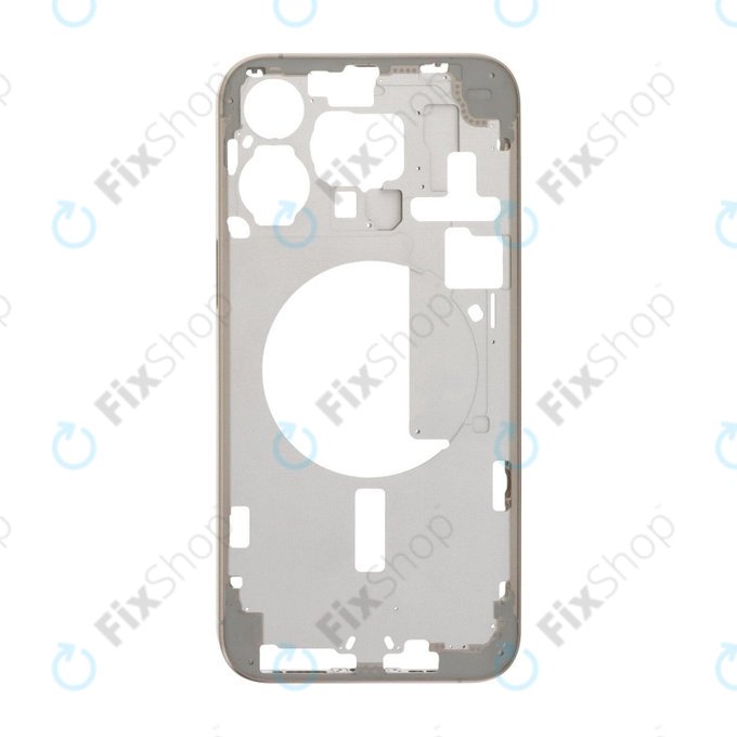 Средна рамка за iPhone 15 Pro Max, Natural Titanium