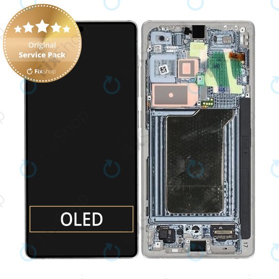 Дисплей за Samsung S25 Ultra, Titanium Silver, Тъчскрийн с рамка, GH82-36387A Genuine Service Pack