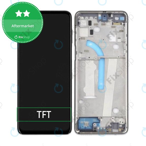 дисплей за Motorola Moto G100 XT2125, Тъчскрийн и рамка, Slate Grey, TFT