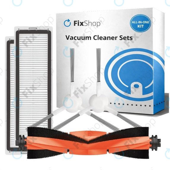Комплект резервни части за Xiaomi Robot Vacuum X10 (1x Основна четка, 2x Филтри, 2x Странични четки)