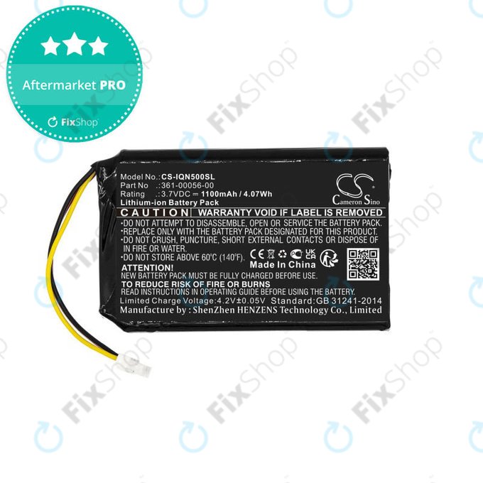 Батерия за Garmin Drive 50 LM, 51LMT, 51LMT-S, DriveSmart 5 LMT, Nuvi 30, 50, 50LM, 52, 52LM, 52LMT, 55, 55LM, 55LMT, 1100mAh, 361-00056-00, 361-00056-50, HQ