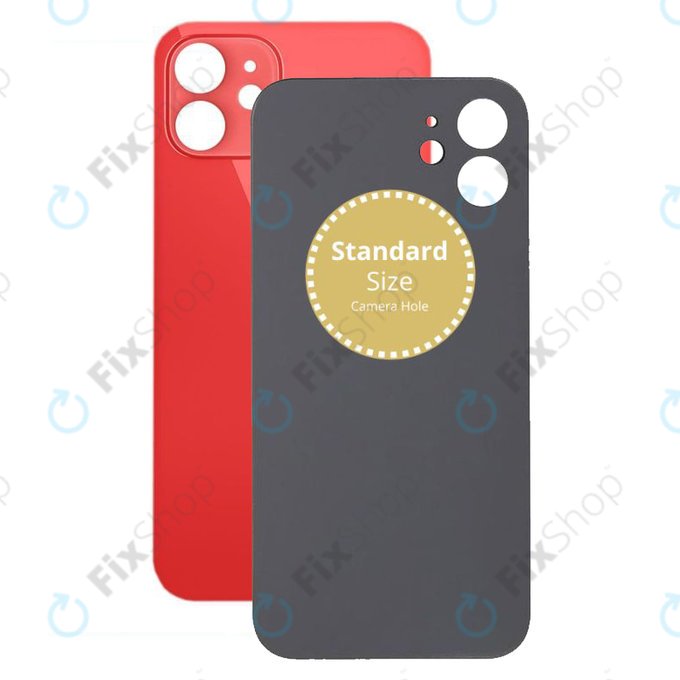 задния капак за iPhone 12, червен, Red
