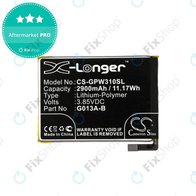 Батерия за Google Pixel 3, 2900mAh, Li-Pol, 3.85 V, G013A-B, HQ