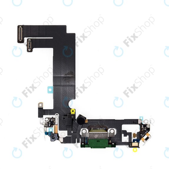 Конектор за зареждане с гъвкав кабел за iPhone 12 Mini, зелен, Green