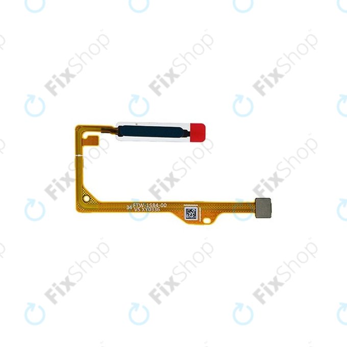 Сензор за пръстов отпечатък с гъвкав кабел за Huawei P Smart (2021), 23100614, Crush Green, Genuine Service Pack