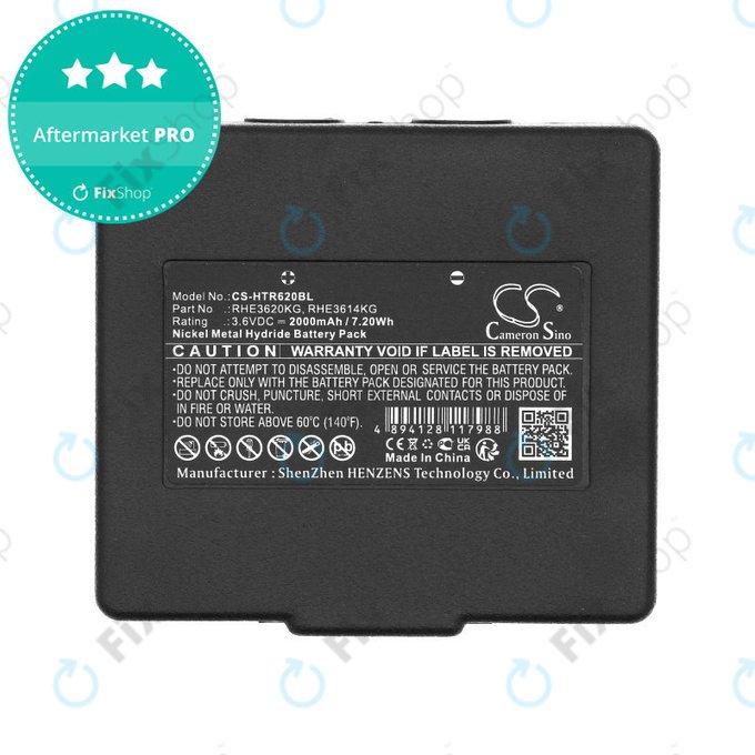 Батерия за Hetronic Abitron Mini, 2000mAh, Ni-MH, 3.6V, RHE3620KG, HQ