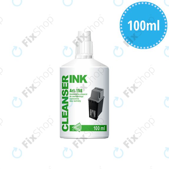 Течен препарат за почистване на касети и печатащи глави – 100ml, Cleanser INK