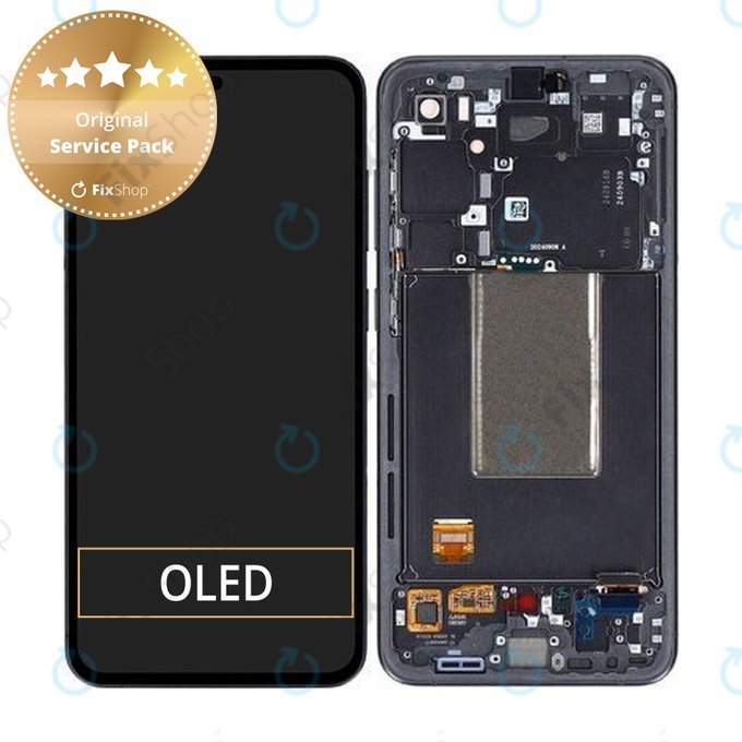 Дисплей за Samsung S24 FE, Graphite, Тъчскрийн с рамка, GH82-35848A Genuine Service Pack