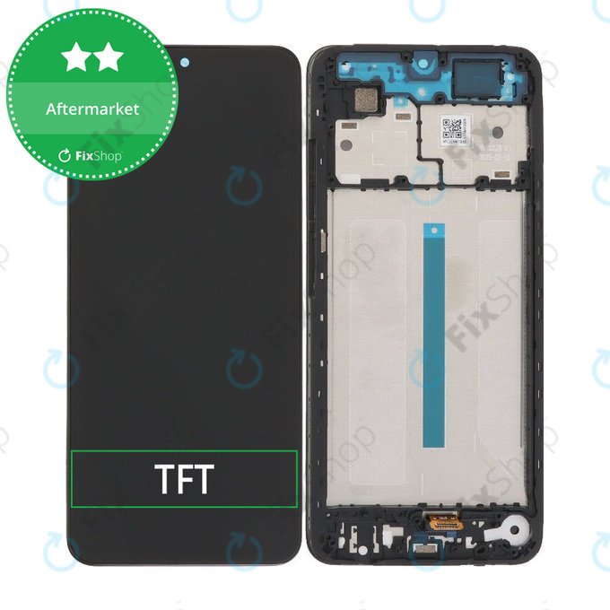 Дисплей 171mm за Xiaomi Redmi A5 4G, Black, Тъчскрийн с рамка