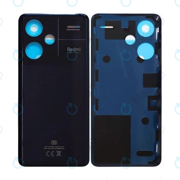 Заден капак за Xiaomi Redmi Note 13 Pro+ 23090RA98C, Midnight Black, 560035N16U00, Genuine Service Pack