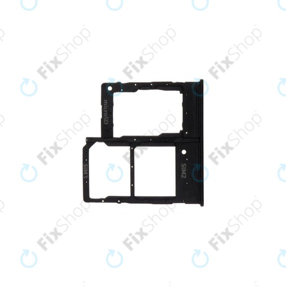 SIM държач за Samsung A20e A202F, черен, Black, GH98-44377A, Genuine Service Pack