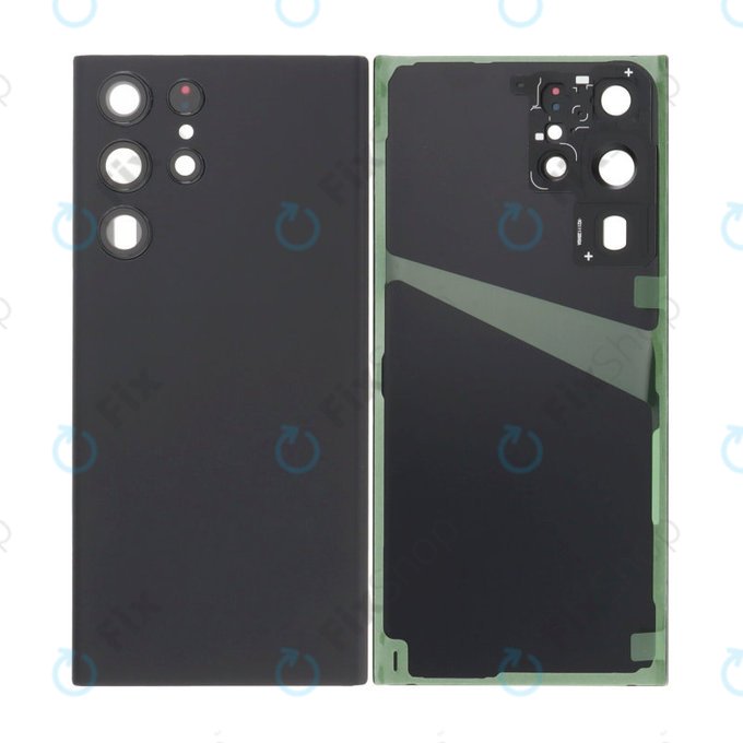 Комплект заден капак за Samsung Galaxy S22 Ultra S908B, Phantom Black