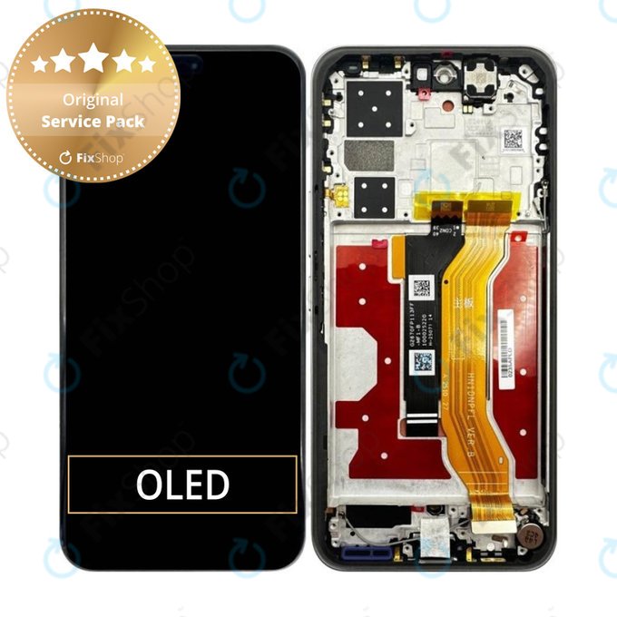 Дисплей за Honor 400 Pro, Lunar Grey, Тъчскрийн с рамка, 0235APLD Genuine Service Pack
