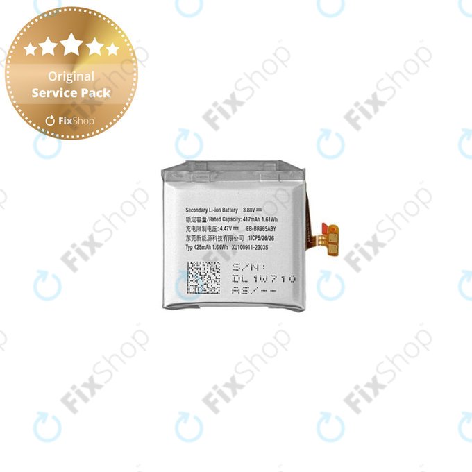 Батерия за Samsung Watch 6 47mm Classic R960, R965, 425mAh, EB-BR965ABY, GH43-05162A Genuine Service Pack