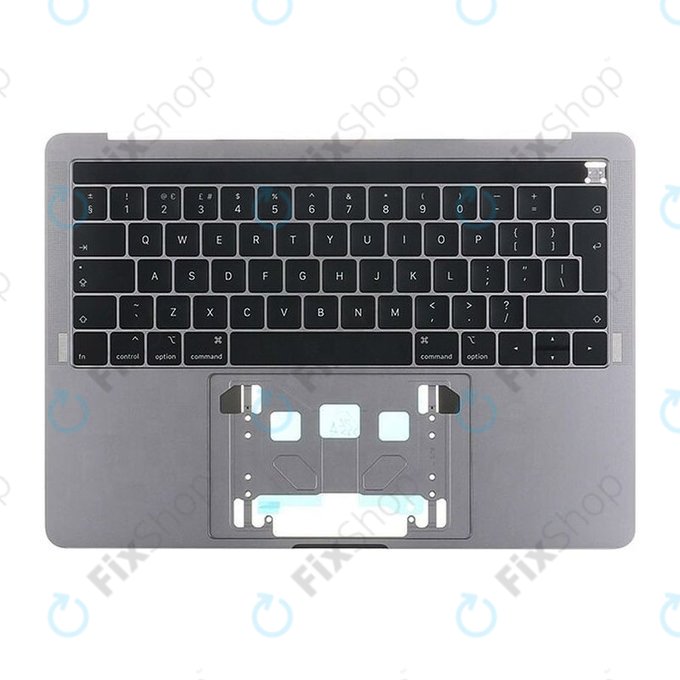 Горен корпус с клавиатура, Touch Bar, микрофон и говорители за MacBook Pro 13" A1989 (2018 – 2019), Space Gray