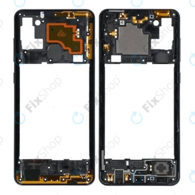 Средна рамка за Samsung Galaxy A21s A217F, Black, GH97-24663A, Genuine Service Pack
