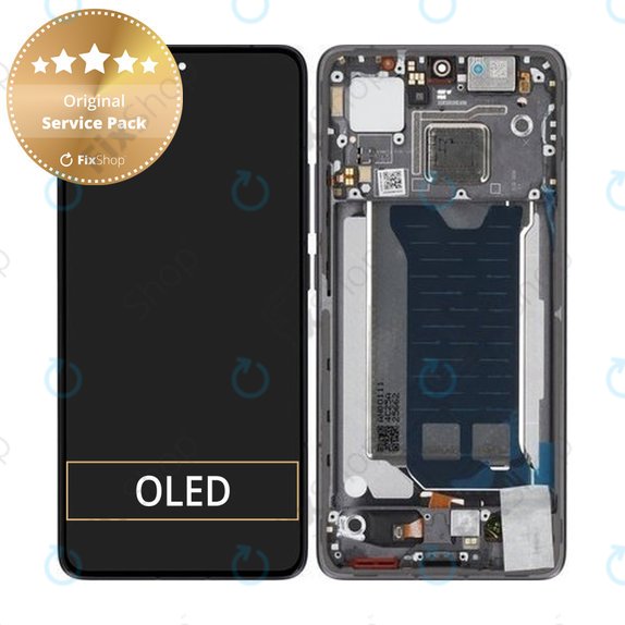 Дисплей за Xiaomi Poco F7 Pro 5G, Black, Тъчскрийн с рамка, 56002300O1100 Genuine Service Pack