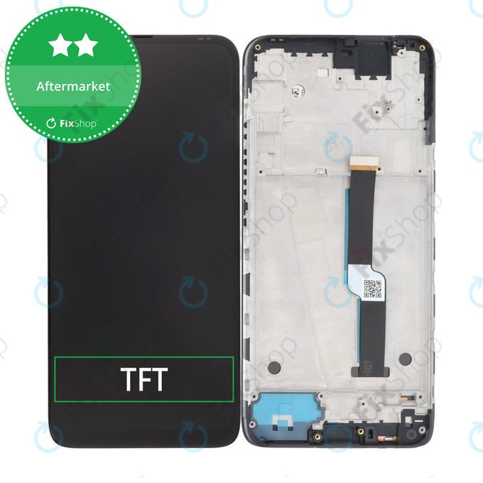 Дисплей за Motorola One Fusion Plus, тъч стъкло с рамка, Twilight Blue