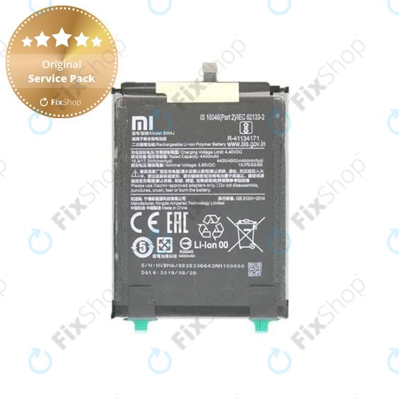 Батерия за Xiaomi Redmi Note 8 Pro, BM4J, 4500mAh, 46BM4JA030H8, Genuine Service Pack
