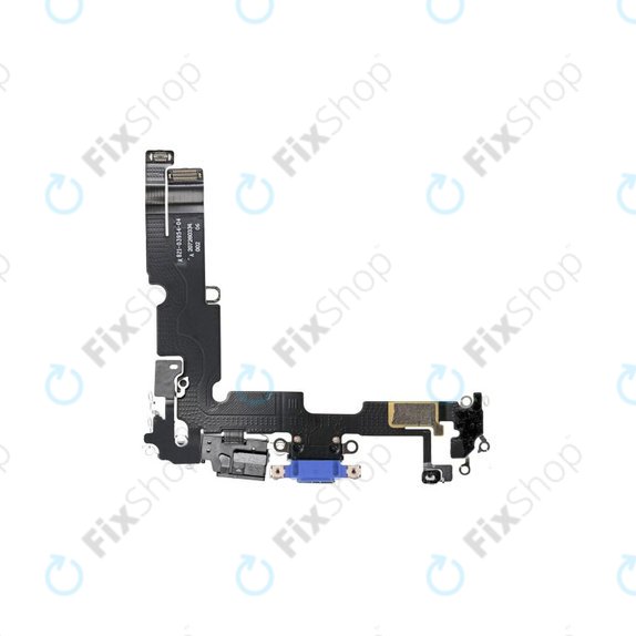Конектор за зареждане с гъвкав кабел за iPhone 14 Plus, син, Blue