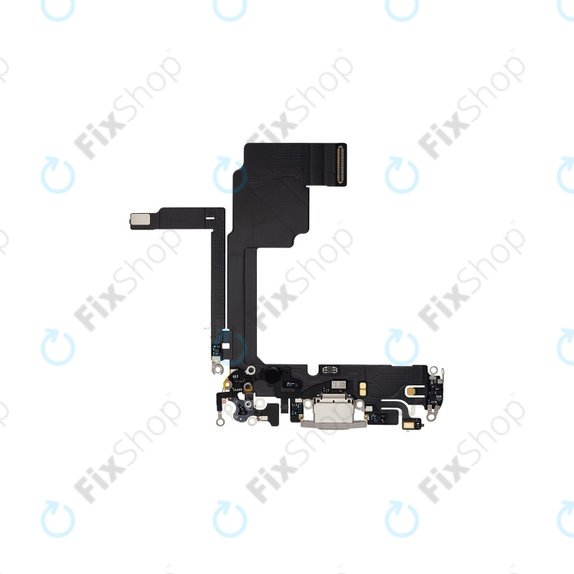 Конектор за зареждане с гъвкав кабел за iPhone 15 Pro, White Titanium