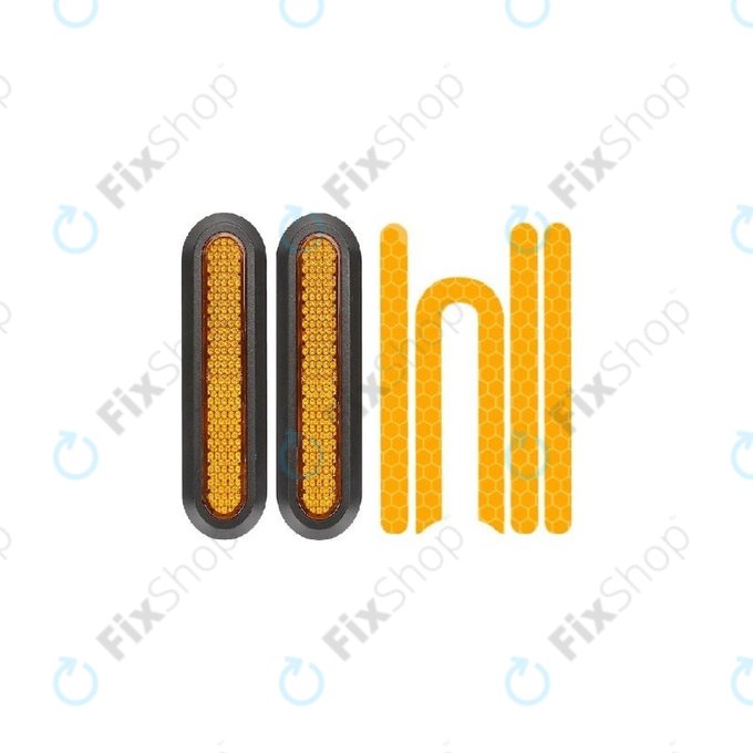 Странична декорация на задното колело c светлоотразителна лента за Xiaomi Mi Electric Scooter 1S, 2 M365, Essential, Pro, Pro 2, жълт, Yellow