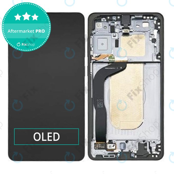 Дисплей OLED за Samsung Galaxy S25 Edge, тъч стъкло с рамка, Titanium Jetblack