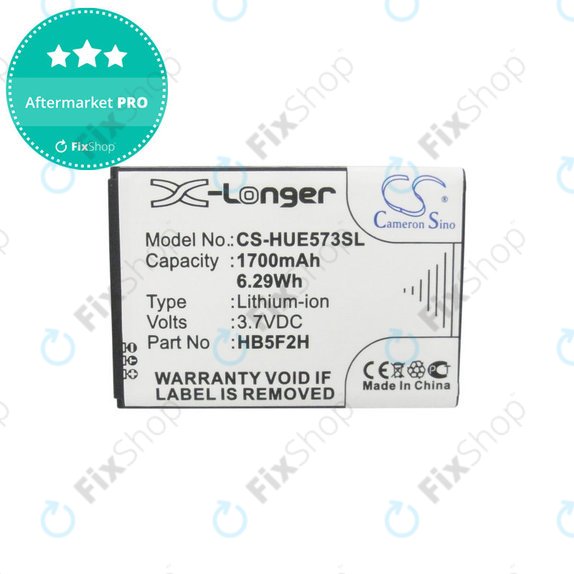 Батерия за Huawei E5330, 1700mAh, Li-Ion, 3.7V, HB5F2H, HQ