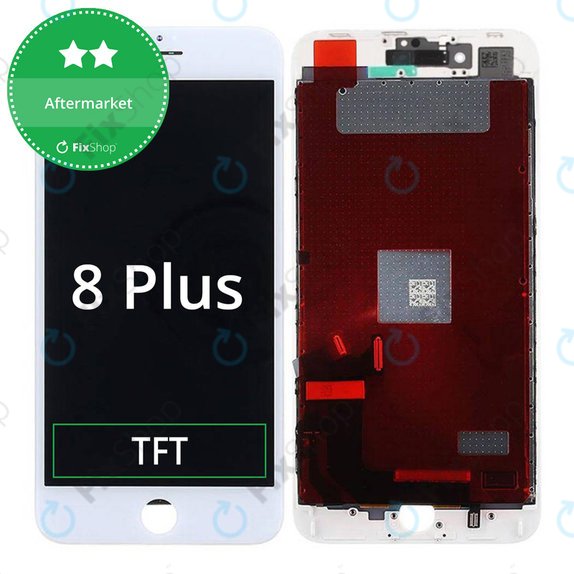Дисплей за iPhone 8 Plus, White, Тъчскрийн с рамка