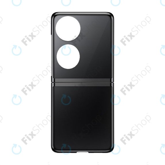Капак на батерията за Huawei P50 Pocket BAL-AL00 BAL-L49, Top + Bottom, черен, Black,