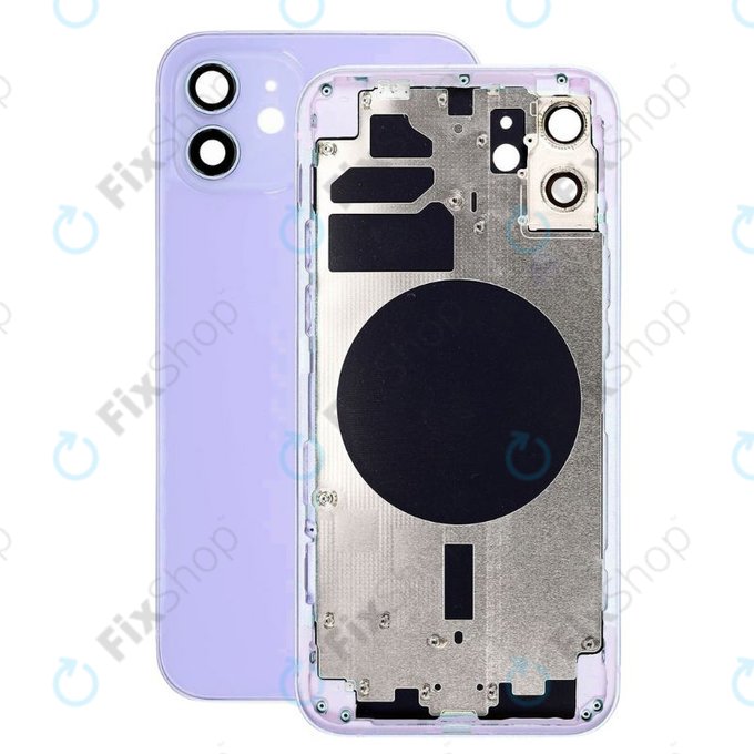 Заден калъф за iPhone 12, лилав. Purple