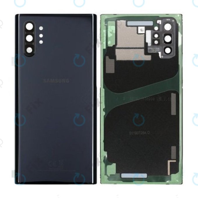 Капак на батерията за Samsung Note 10 Plus N975F, GH82-20588A, GH97-23680A, Aura Black, Genuine Service Pack