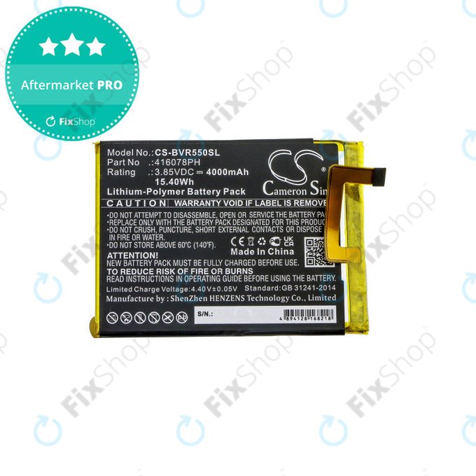 Батерия за Blackview BV5500, 4000mAh, Li-Pol, 3.85V, 416078PH, HQ