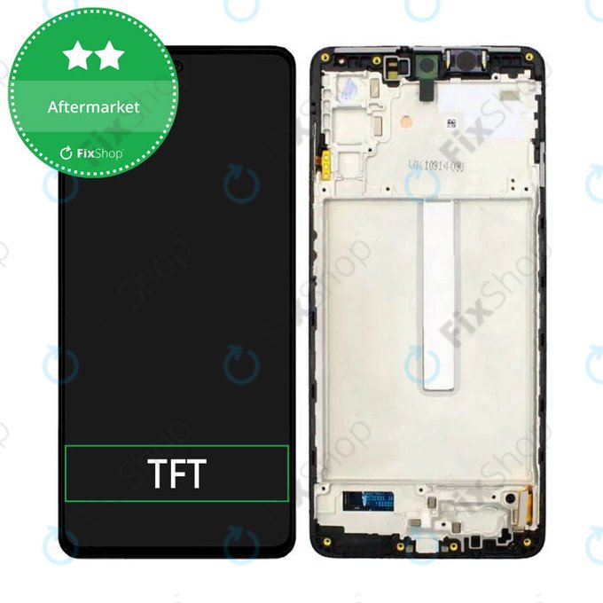 дисплей за Samsung M52 5G M526B, Тъчскрийн и рамка, черен, Black, TFT