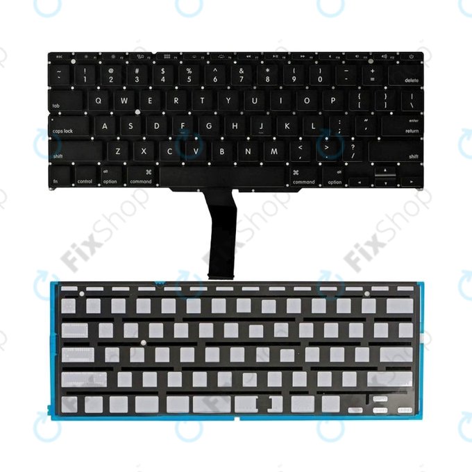 Клавиатура с подсветка за MacBook Air 11" A1370 (късна 2010 – средата на 2011), A1465 (средата на 2011 – ранна 2015), US