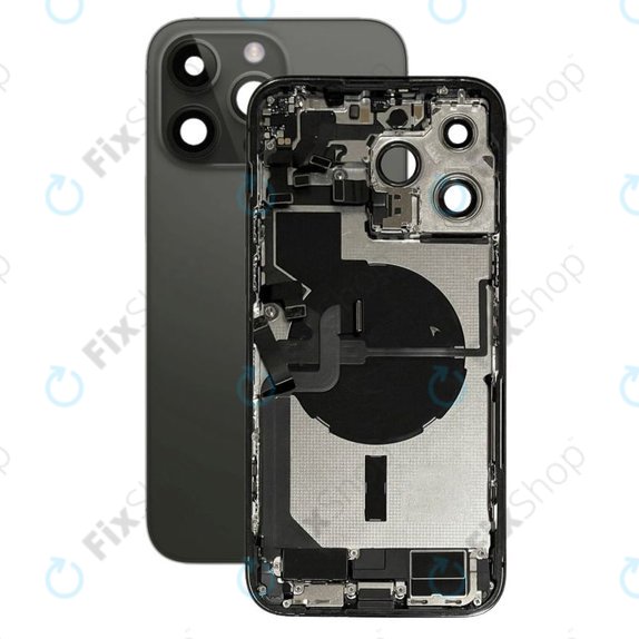 Заден корпус с малки части за iPhone 14 Pro Max, Space Black