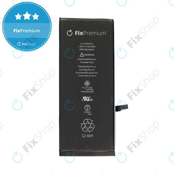 Батерия за iPhone 6S Plus, 2750mAh, FixPremium