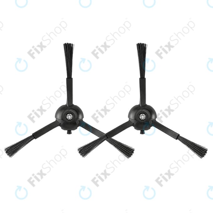 Странична четка, 2 бр., Черна за Roborock Qrevo MaxV, Pro, Plus, S
