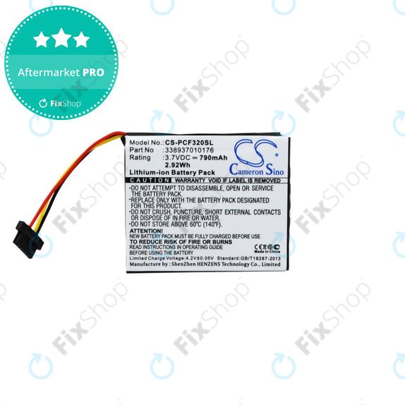 Батерия за Pioneer AVIC-F320BT, 790mAh, Li-Ion, 3.7V, 338937010176, HQ