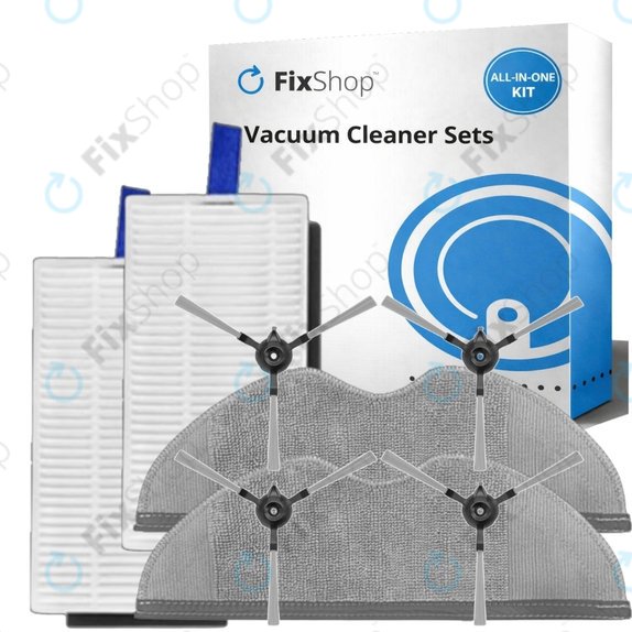 Комплект резервни части за Xiaomi Robot Vacuum E5 (2x Филтър, 4x Странична четка, 2x Моп кърпа)