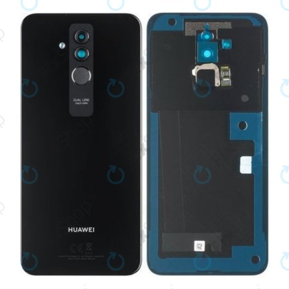 Капак на батерията за Huawei Mate 20 Lite, 02352DKP, черен, Black, Genuine Service Pack