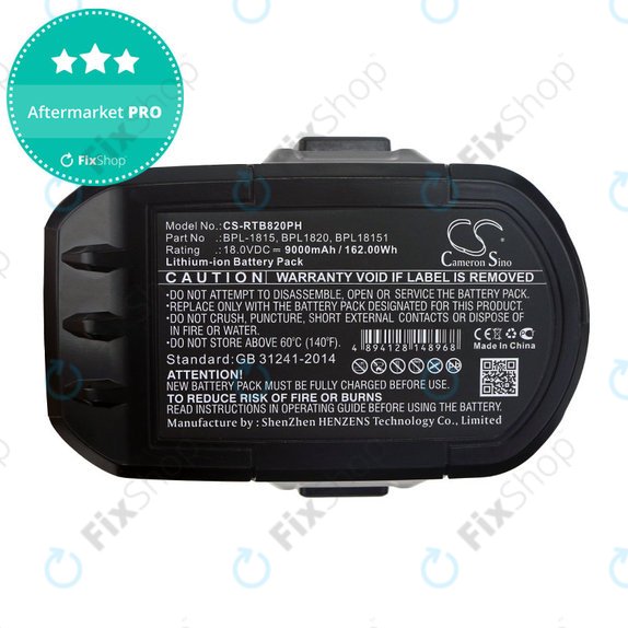 Батерия за Ryobi BID1821, CCC, CTR-180l, P200, P600, P730, 9000mAh, Li-Ion, 18V, BPL-1815, HQ