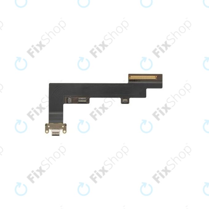 Конектор за зареждане c гъвкав кабел за Apple iPad Air (4th Gen 2020), 4G Version, черен, Black