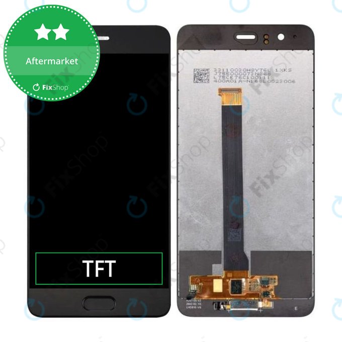 дисплей за Huawei P10 Plus, Тъчскрийн без рамка, черен, Black, TFT