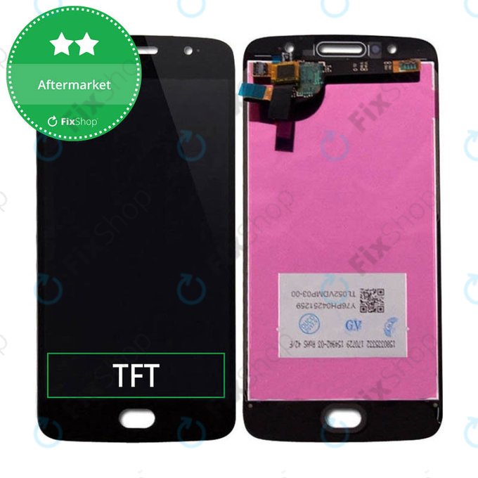 дисплей за Motorola Moto G5S XT1794, Тъчскрийн без рамка, черен, Black, TFT