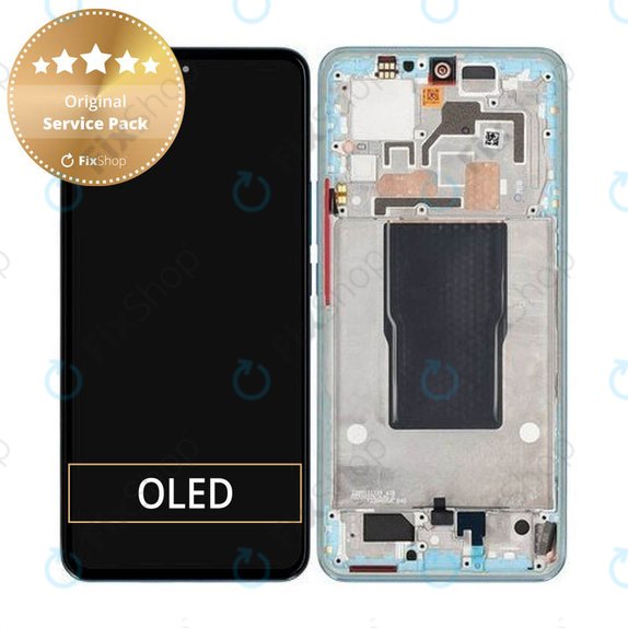 дисплей за Xiaomi 12T Pro 22081212UG, Тъчскрийн и рамка, 560005L12U00, Genuine Service Pack